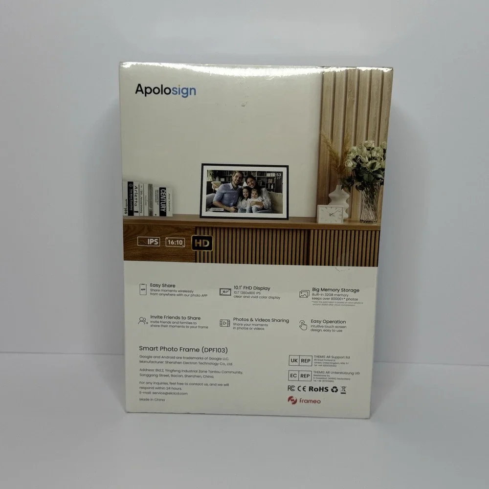 Apolosign Smart Photo Frame 10.1